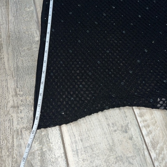 St. John mesh sleeveless top. Black with rhinestone accents. Size S. - Picture 7 of 11